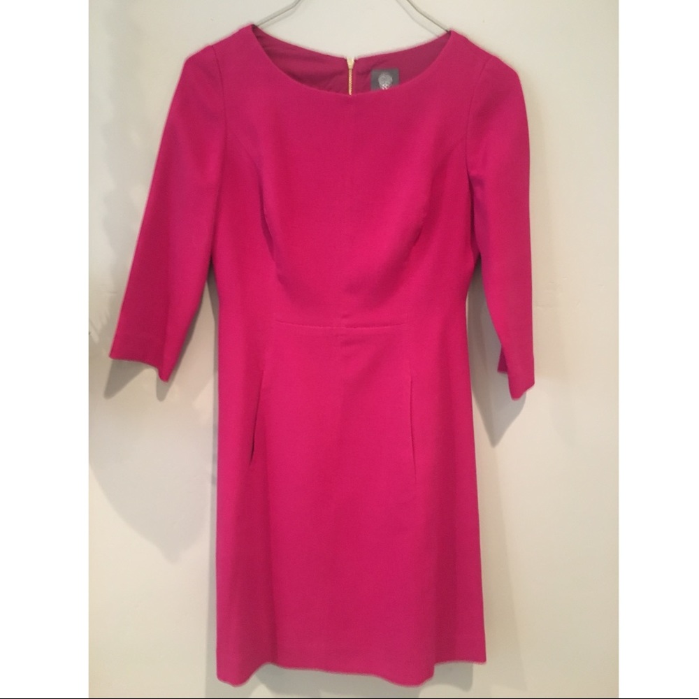 Vince Camuto-Nordstrom fitted pink dress